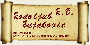Rodoljub Bujaković vizit kartica